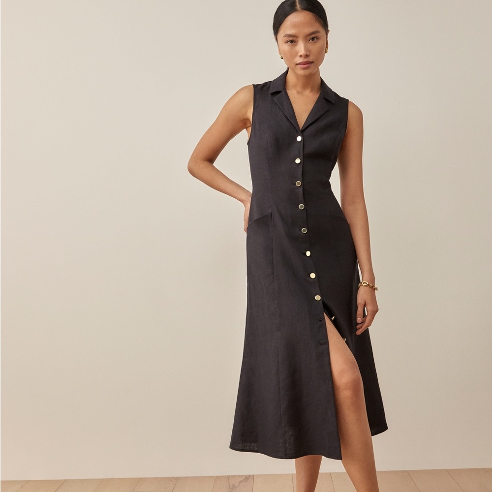 Reformation Greene Linen Dress